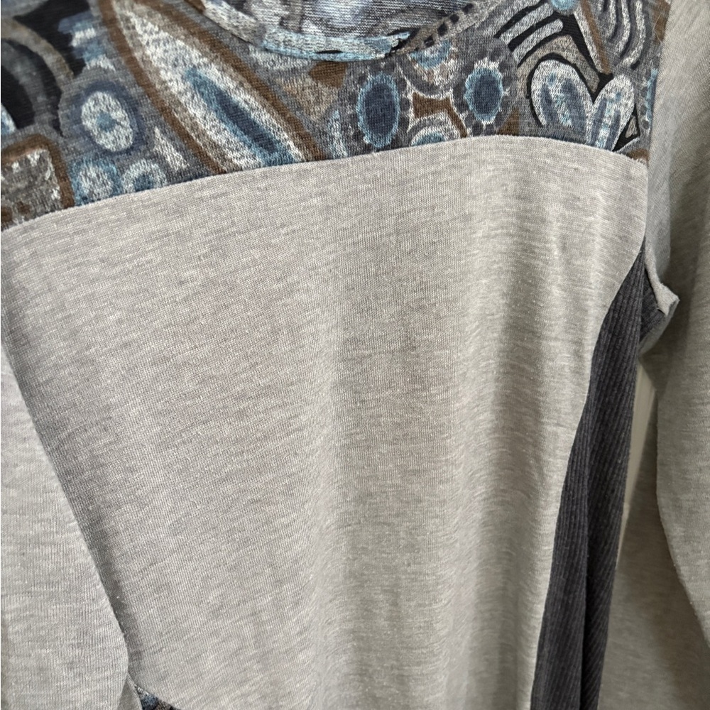 BUNDLE (4) Artsy Eccentric Art Teacher 3/4 sleeve asymmetrical Tunics Medium - Picture 8 of 16